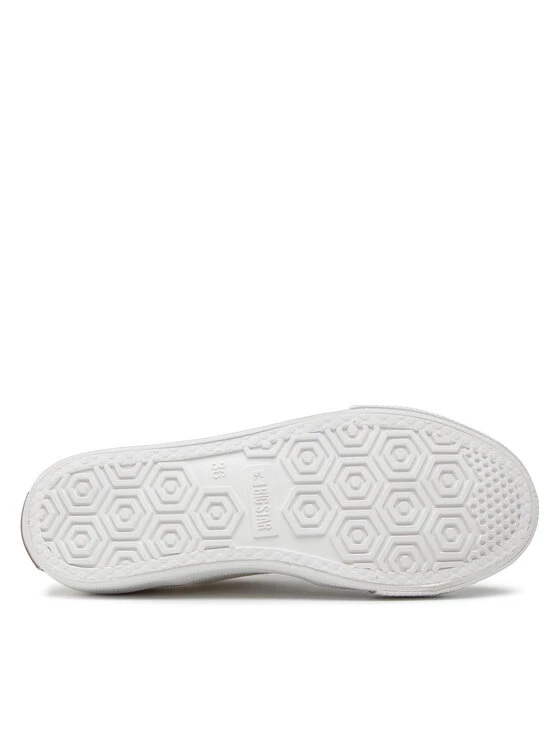 Big Star Shoes Γυναίκες Κλειστά Παπούτσια Πάνινα παπούτσια JJ274095 Λευκό Λευκό 4 Big Star Shoes Γυναίκες Κλειστά Παπούτσια Πάνινα παπούτσια JJ274095 Λευκό Λευκό - Image 4