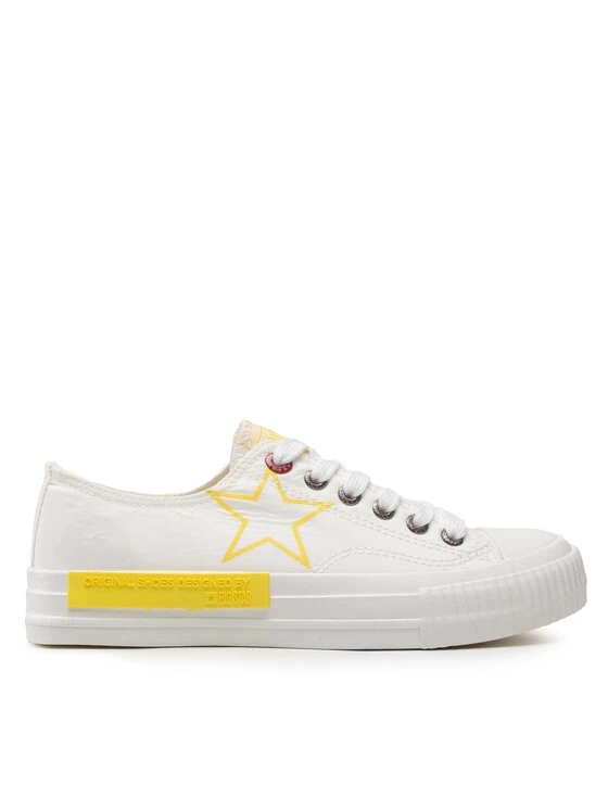 Big Star Shoes Γυναίκες Κλειστά Παπούτσια Sneakers JJ274384 Λευκό Λευκό 2 Big Star Shoes Γυναίκες Κλειστά Παπούτσια Sneakers JJ274384 Λευκό Λευκό - Image 2