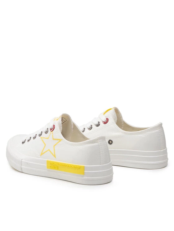 Big Star Shoes Γυναίκες Κλειστά Παπούτσια Sneakers JJ274384 Λευκό Λευκό 3 Big Star Shoes Γυναίκες Κλειστά Παπούτσια Sneakers JJ274384 Λευκό Λευκό - Image 3