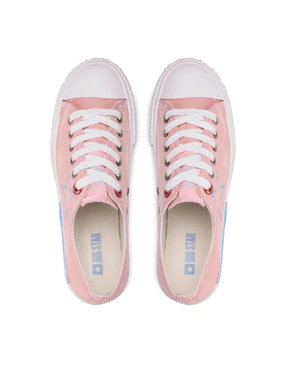 Big Star Shoes Γυναίκες Κλειστά Παπούτσια Sneakers JJ274385 Ροζ Ροζ 6 Big Star Shoes Γυναίκες Κλειστά Παπούτσια Sneakers JJ274385 Ροζ Ροζ - Image 6