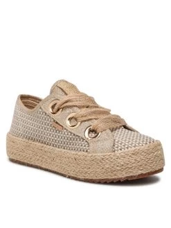 Big Star Shoes Γυναίκες Κλειστά Παπούτσια Εσπαντρίγιες JJ274392 Μπεζ Μπεζ