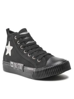 Big Star Shoes Γυναίκες Κλειστά Παπούτσια Sneakers JJ274380 Μαύρο Μαύρο