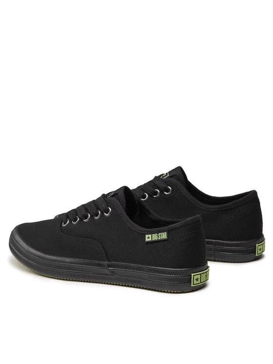 Big Star Shoes Γυναίκες Κλειστά Παπούτσια Πάνινα παπούτσια JJ274261 Μαύρο Μαύρο 3 Big Star Shoes Γυναίκες Κλειστά Παπούτσια Πάνινα παπούτσια JJ274261 Μαύρο Μαύρο - Image 3