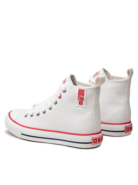 Big Star Shoes Γυναίκες Κλειστά Παπούτσια Sneakers JJ274132 Λευκό Λευκό 2 Big Star Shoes Γυναίκες Κλειστά Παπούτσια Sneakers JJ274132 Λευκό Λευκό - Image 2