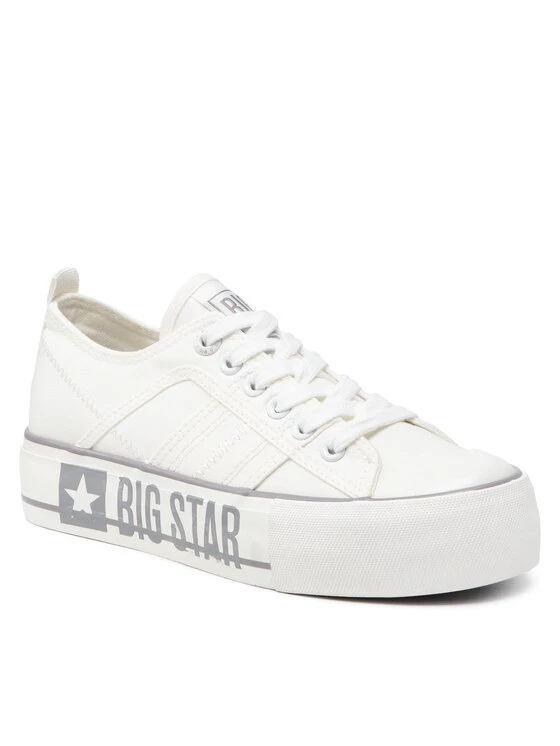 Big Star Shoes Γυναίκες Κοντά Sneakers Πάνινα παπούτσια JJ274054 Λευκό Λευκό 1 Big Star Shoes Γυναίκες Κοντά Sneakers Πάνινα παπούτσια JJ274054 Λευκό Λευκό