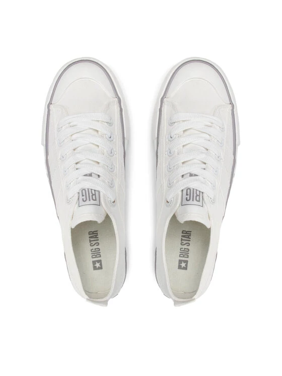 Big Star Shoes Γυναίκες Κοντά Sneakers Πάνινα παπούτσια JJ274054 Λευκό Λευκό 6 Big Star Shoes Γυναίκες Κοντά Sneakers Πάνινα παπούτσια JJ274054 Λευκό Λευκό - Image 6