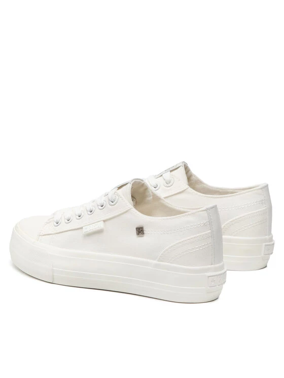 Big Star Shoes Γυναίκες Κλειστά Παπούτσια Πάνινα παπούτσια HH274051 Λευκό Λευκό 3 Big Star Shoes Γυναίκες Κλειστά Παπούτσια Πάνινα παπούτσια HH274051 Λευκό Λευκό - Image 3