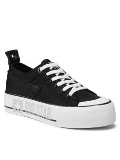 Big Star Shoes Γυναίκες Κλειστά Παπούτσια Sneakers II274019 Μαύρο Μαύρο