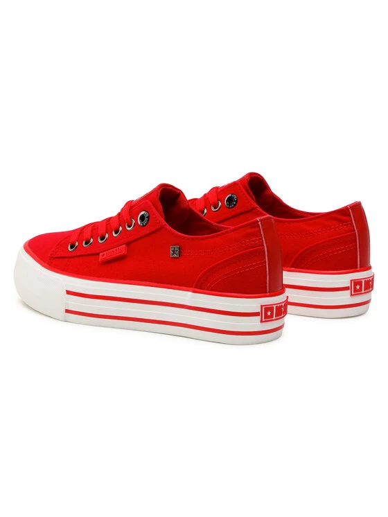 Big Star Shoes Γυναίκες Κοντά Sneakers Πάνινα παπούτσια HH274053 Κόκκινο Κόκκινο 3 Big Star Shoes Γυναίκες Κοντά Sneakers Πάνινα παπούτσια HH274053 Κόκκινο Κόκκινο - Image 3