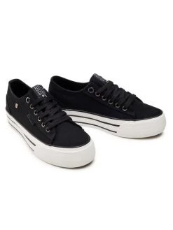 Big Star Shoes Γυναίκες Κοντά Sneakers Πάνινα παπούτσια HH274056 Μαύρο Μαύρο -Big Star Shoes Sales Store unnamed file 1497