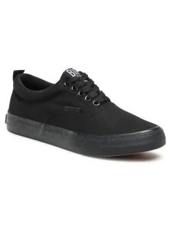 Big Star Shoes Γυναίκες Κοντά Sneakers Πάνινα παπούτσια FF274164 Μαύρο Μαύρο