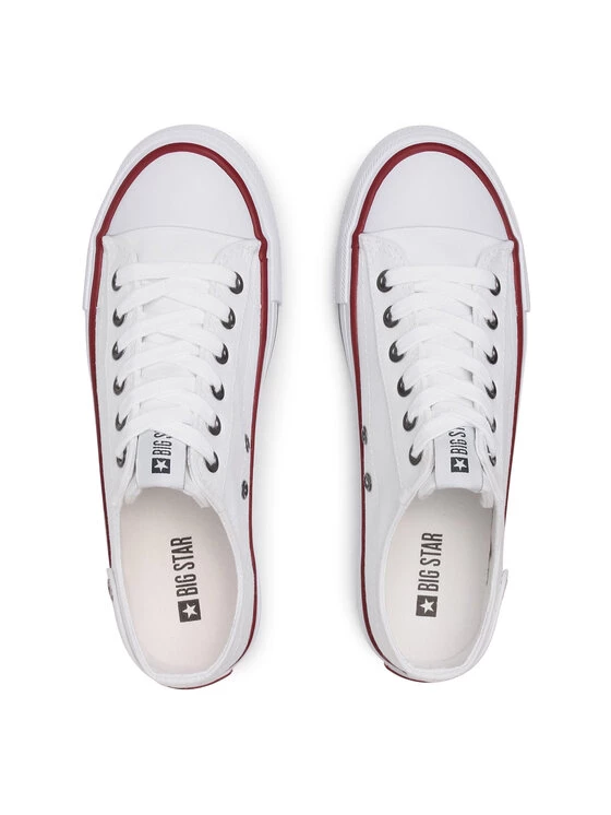 Big Star Shoes Γυναίκες Κλειστά Παπούτσια Sneakers DD274336 Λευκό Λευκό 6 Big Star Shoes Γυναίκες Κλειστά Παπούτσια Sneakers DD274336 Λευκό Λευκό - Image 6