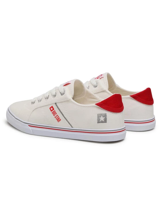 Big Star Shoes Γυναίκες Κλειστά Παπούτσια Πάνινα παπούτσια DD274892 Λευκό Λευκό 3 Big Star Shoes Γυναίκες Κλειστά Παπούτσια Πάνινα παπούτσια DD274892 Λευκό Λευκό - Image 3