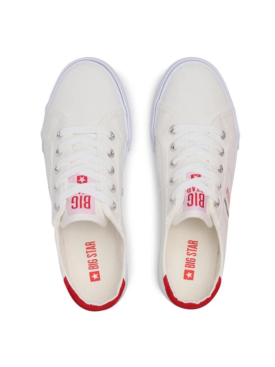 Big Star Shoes Γυναίκες Κλειστά Παπούτσια Πάνινα παπούτσια DD274892 Λευκό Λευκό 6 Big Star Shoes Γυναίκες Κλειστά Παπούτσια Πάνινα παπούτσια DD274892 Λευκό Λευκό - Image 6