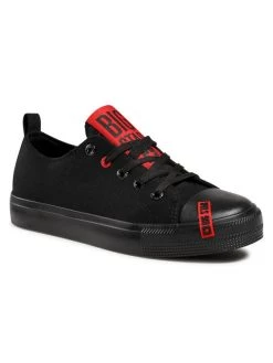 Big Star Shoes Γυναίκες Κοντά Sneakers Sneakers HH274678 Μαύρο Μαύρο
