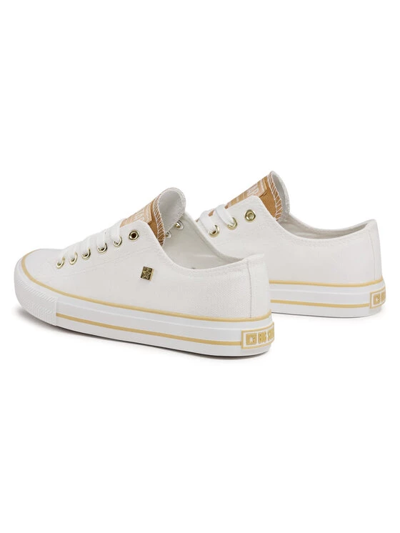 Big Star Shoes Γυναίκες Κοντά Sneakers Sneakers HH274458 Λευκό Λευκό 3 Big Star Shoes Γυναίκες Κοντά Sneakers Sneakers HH274458 Λευκό Λευκό - Image 3