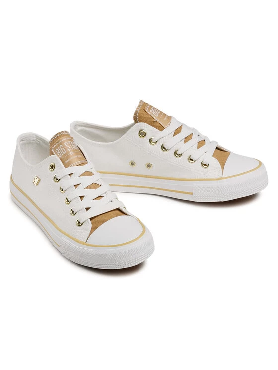 Big Star Shoes Γυναίκες Κοντά Sneakers Sneakers HH274458 Λευκό Λευκό 5 Big Star Shoes Γυναίκες Κοντά Sneakers Sneakers HH274458 Λευκό Λευκό - Image 5