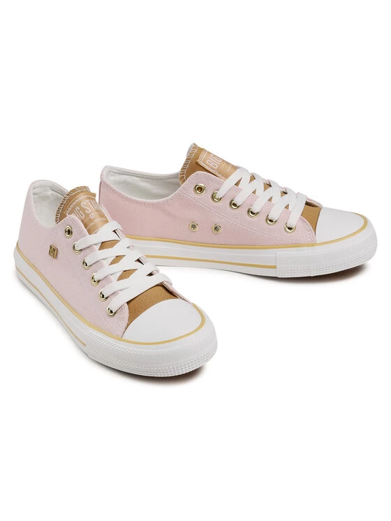 Big Star Shoes Γυναίκες Κοντά Sneakers Sneakers HH274455 Ροζ Ροζ 5 Big Star Shoes Γυναίκες Κοντά Sneakers Sneakers HH274455 Ροζ Ροζ - Image 5