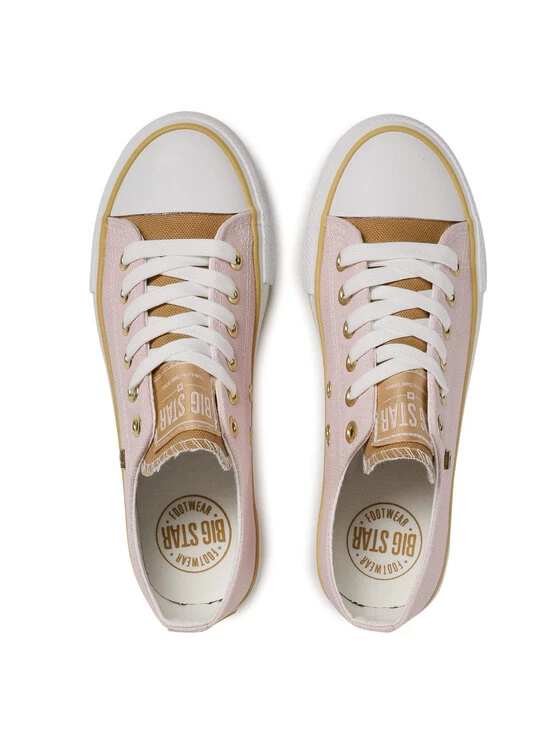 Big Star Shoes Γυναίκες Κοντά Sneakers Sneakers HH274455 Ροζ Ροζ 6 Big Star Shoes Γυναίκες Κοντά Sneakers Sneakers HH274455 Ροζ Ροζ - Image 6