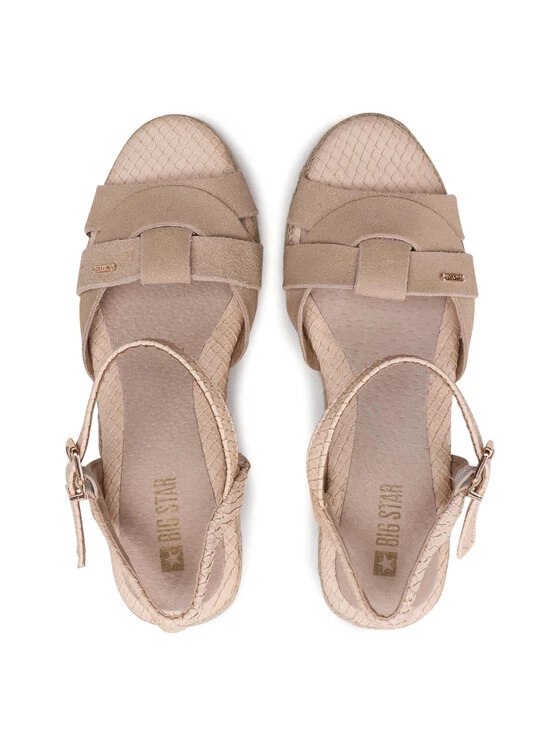 Big Star Shoes Γυναίκες Εσπαντρίγιες HH274380 Μπεζ Μπεζ 6 Big Star Shoes Γυναίκες Εσπαντρίγιες HH274380 Μπεζ Μπεζ - Image 6