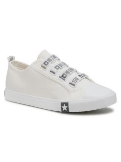 Big Star Shoes Γυναίκες Κοντά Sneakers Sneakers HH274094 Λευκό Λευκό