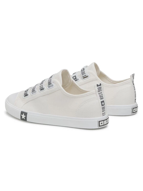 Big Star Shoes Γυναίκες Κοντά Sneakers Sneakers HH274094 Λευκό Λευκό 3 Big Star Shoes Γυναίκες Κοντά Sneakers Sneakers HH274094 Λευκό Λευκό - Image 3