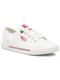 Big Star Shoes Γυναίκες Sneakers Πάνινα παπούτσια HH274059 Λευκό Λευκό