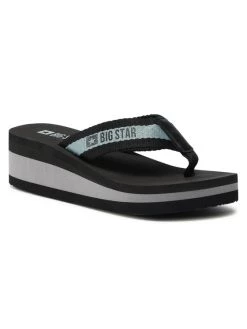 Big Star Shoes Γυναίκες Σαγιονάρες HH274A096 Μαύρο Μαύρο