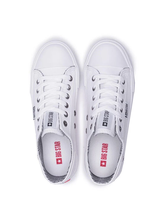 Big Star Shoes Γυναίκες Κλειστά Παπούτσια Sneakers HH274269 Λευκό Λευκό 6 Big Star Shoes Γυναίκες Κλειστά Παπούτσια Sneakers HH274269 Λευκό Λευκό - Image 6