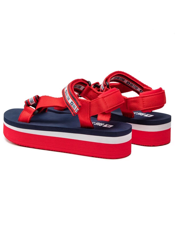 Big Star Shoes Γυναίκες Σανδάλια HH274A102 Κόκκινο Κόκκινο 3 Big Star Shoes Γυναίκες Σανδάλια HH274A102 Κόκκινο Κόκκινο - Image 3
