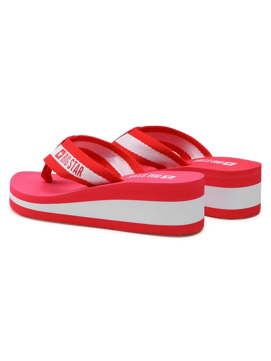 Big Star Shoes Γυναίκες Σαγιονάρες HH274A095 Κόκκινο Κόκκινο 3 Big Star Shoes Γυναίκες Σαγιονάρες HH274A095 Κόκκινο Κόκκινο - Image 3