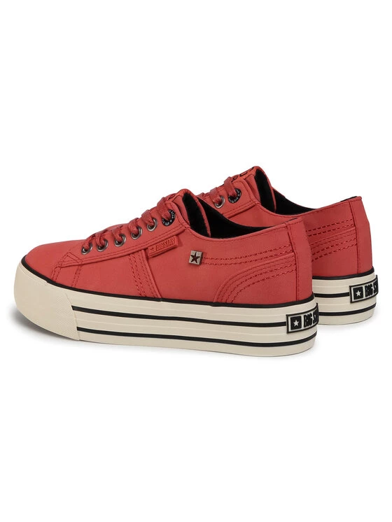Big Star Shoes Γυναίκες Κλειστά Παπούτσια Πάνινα παπούτσια GG274141 Κόκκινο Κόκκινο 3 Big Star Shoes Γυναίκες Κλειστά Παπούτσια Πάνινα παπούτσια GG274141 Κόκκινο Κόκκινο - Image 3