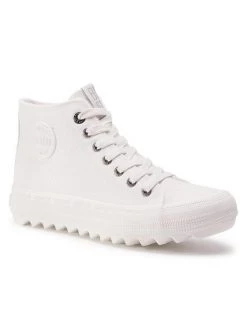 Big Star Shoes Γυναίκες Κλειστά Παπούτσια Sneakers GG274108 Λευκό Λευκό