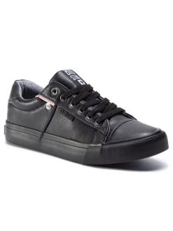 Big Star Shoes Γυναίκες Κλειστά Παπούτσια Πάνινα παπούτσια GG274061 Μαύρο Μαύρο