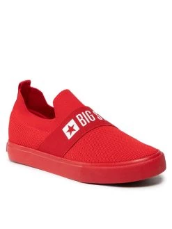 Big Star Shoes Γυναίκες Sneakers Πάνινα παπούτσια FF274220 Κόκκινο Κόκκινο