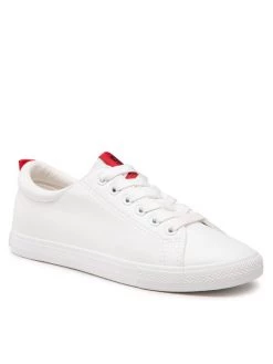 Big Star Shoes Γυναίκες Κλειστά Παπούτσια Πάνινα παπούτσια DD274685 101 Λευκό Λευκό