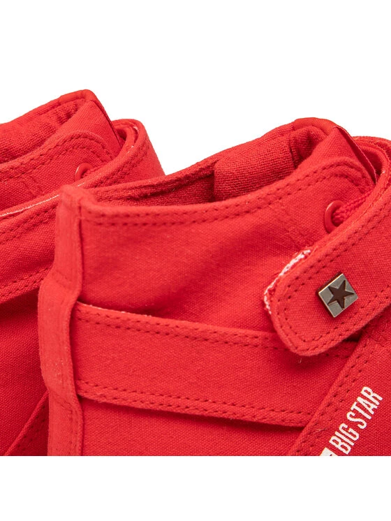 Big Star Shoes Γυναίκες Κλειστά Παπούτσια Sneakers FF274580 Κόκκινο Κόκκινο 6 Big Star Shoes Γυναίκες Κλειστά Παπούτσια Sneakers FF274580 Κόκκινο Κόκκινο - Image 6