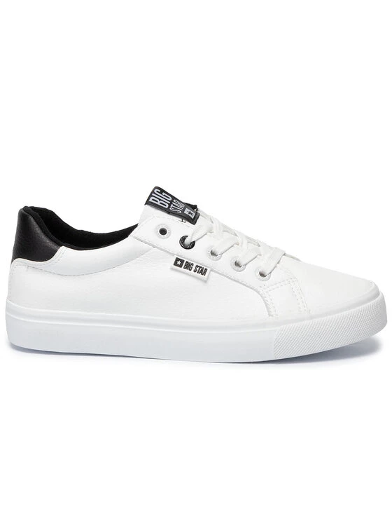 Big Star Shoes Γυναίκες Κλειστά Παπούτσια Πάνινα παπούτσια EE274312 Λευκό Λευκό 2 Big Star Shoes Γυναίκες Κλειστά Παπούτσια Πάνινα παπούτσια EE274312 Λευκό Λευκό - Image 2