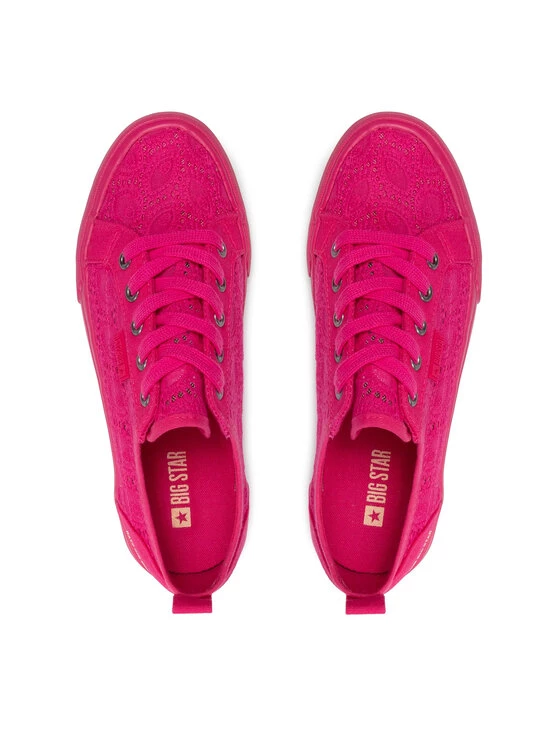 Big Star Shoes Γυναίκες Κλειστά Παπούτσια Πάνινα παπούτσια JJ274060 Ροζ Ροζ 6 Big Star Shoes Γυναίκες Κλειστά Παπούτσια Πάνινα παπούτσια JJ274060 Ροζ Ροζ - Image 6