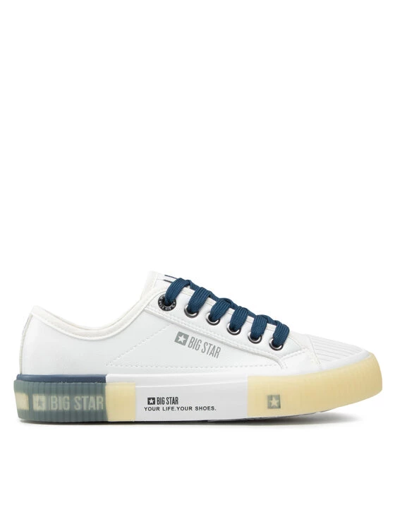 Big Star Shoes Γυναίκες Κλειστά Παπούτσια Sneakers II274132 Λευκό Λευκό 2 Big Star Shoes Γυναίκες Κλειστά Παπούτσια Sneakers II274132 Λευκό Λευκό - Image 2
