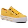 Big Star Shoes Γυναίκες Κοντά Sneakers Πάνινα παπούτσια HH274055 Κίτρινο Κίτρινο