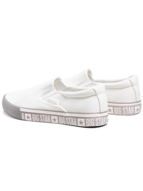 Big Star Shoes Γυναίκες Κλειστά Παπούτσια Πάνινα παπούτσια HH274007 Λευκό Λευκό 3 Big Star Shoes Γυναίκες Κλειστά Παπούτσια Πάνινα παπούτσια HH274007 Λευκό Λευκό - Image 3