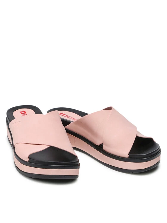 Big Star Shoes Γυναίκες Παντόφλες JJ274722 Ροζ Ροζ 5 Big Star Shoes Γυναίκες Παντόφλες JJ274722 Ροζ Ροζ - Image 5