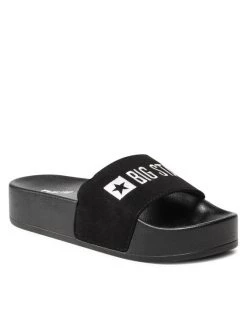 Big Star Shoes Γυναίκες Παντόφλες JJ274A263 Μαύρο Μαύρο