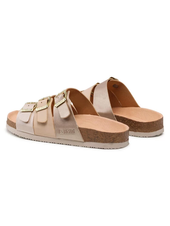 Big Star Shoes Γυναίκες Παντόφλες HH274585 Χρυσό Χρυσό 3 Big Star Shoes Γυναίκες Παντόφλες HH274585 Χρυσό Χρυσό - Image 3