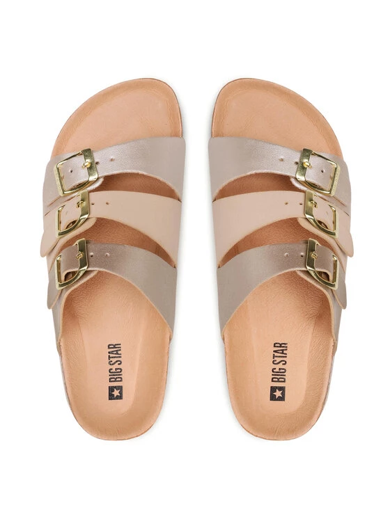 Big Star Shoes Γυναίκες Παντόφλες HH274585 Χρυσό Χρυσό 6 Big Star Shoes Γυναίκες Παντόφλες HH274585 Χρυσό Χρυσό - Image 6