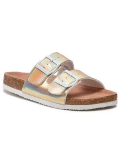 Big Star Shoes Γυναίκες Παντόφλες HH274896 Χρυσό Χρυσό