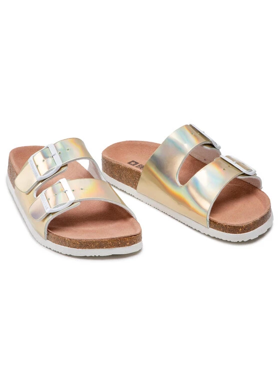 Big Star Shoes Γυναίκες Παντόφλες HH274896 Χρυσό Χρυσό 5 Big Star Shoes Γυναίκες Παντόφλες HH274896 Χρυσό Χρυσό - Image 5