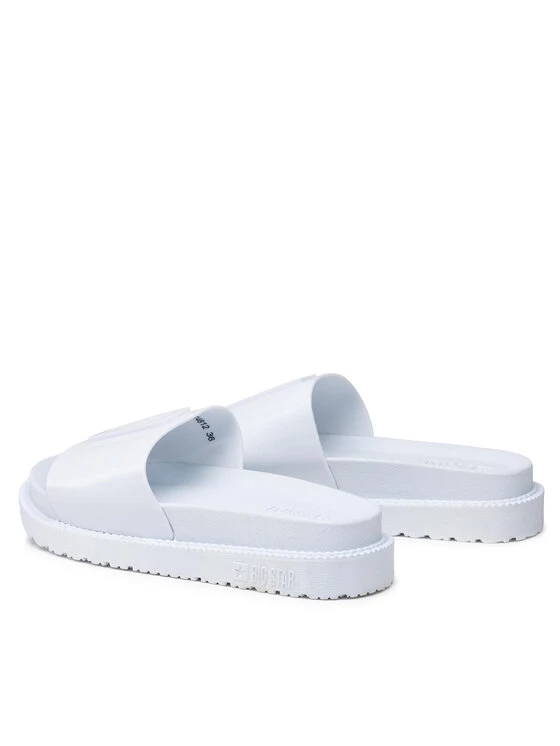 Big Star Shoes Γυναίκες Παντόφλες FF274812 Λευκό Λευκό 3 Big Star Shoes Γυναίκες Παντόφλες FF274812 Λευκό Λευκό - Image 3