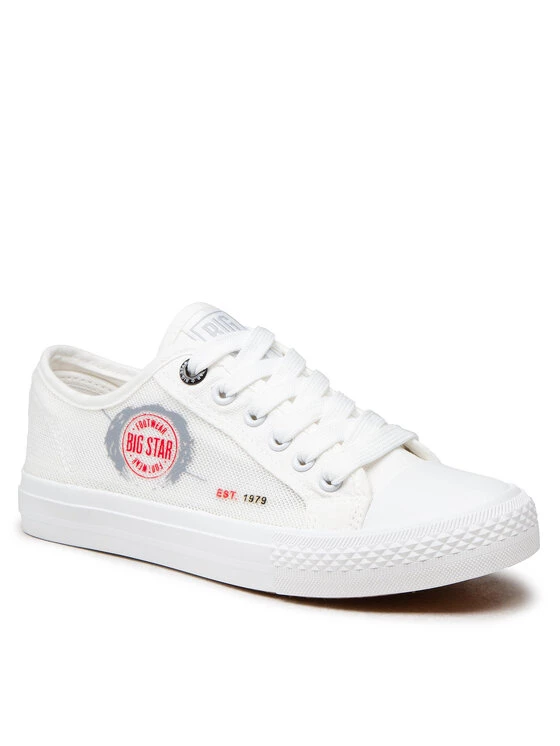 Big Star Shoes Γυναίκες Κλειστά Παπούτσια Sneakers JJ274A253 Λευκό Λευκό 1 Big Star Shoes Γυναίκες Κλειστά Παπούτσια Sneakers JJ274A253 Λευκό Λευκό